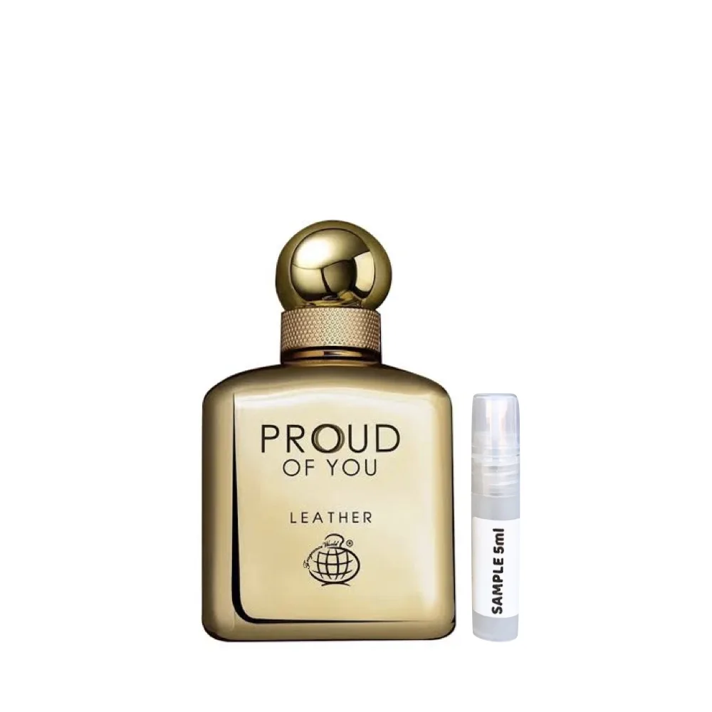 Proud Of You Leather Eau De Parfum 5ml by Fragrance World - Arabic Dubai Perfumes