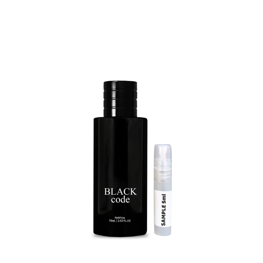 Black Code Parfum Sample by Paris 2 Dubai - Motala Perfumes