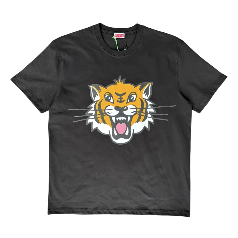 Kenzo Roaring Tiger Black Crewneck T-Shirt - KENZO
