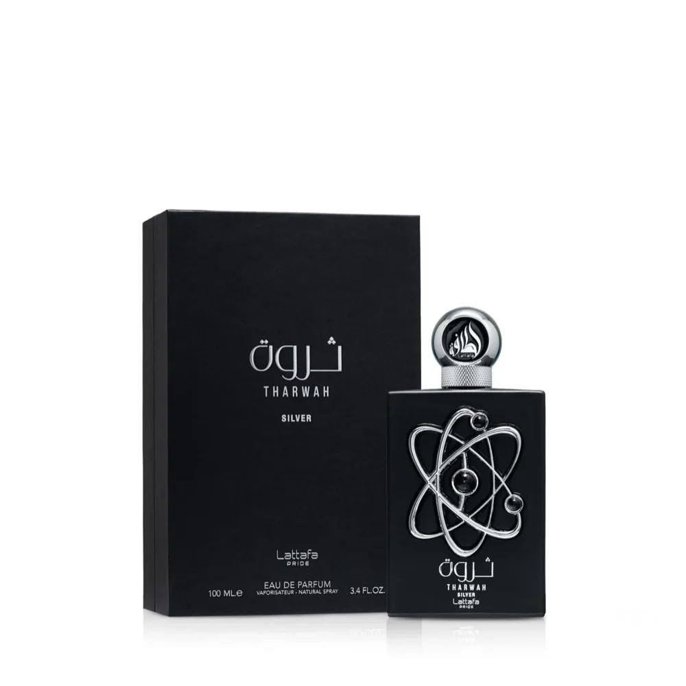 Tharwah Silver Eau De Parfum 100ml by Lattafa Pride - Arabic Dubai Perfumes