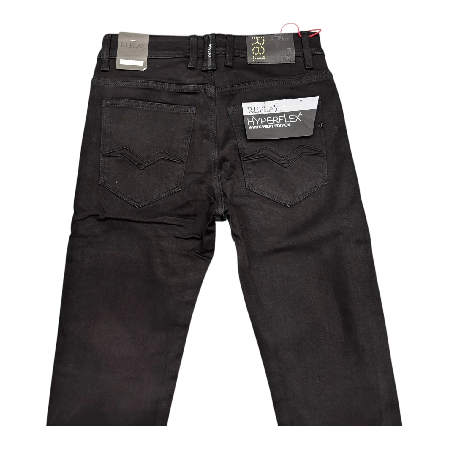 Onyx Hyperflex Denim Jeans - Replay - Hyperflex White Weft Edition