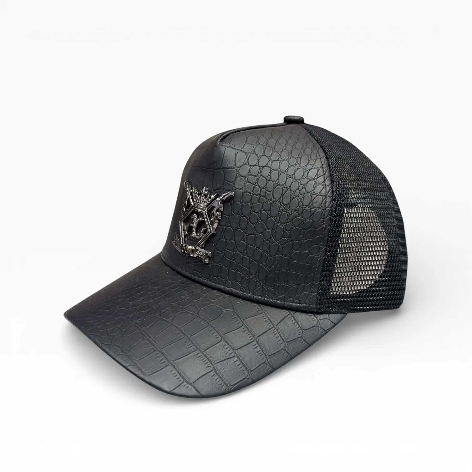 AG Onyx Monarch Black Trucker Cap - Angelo Galasso