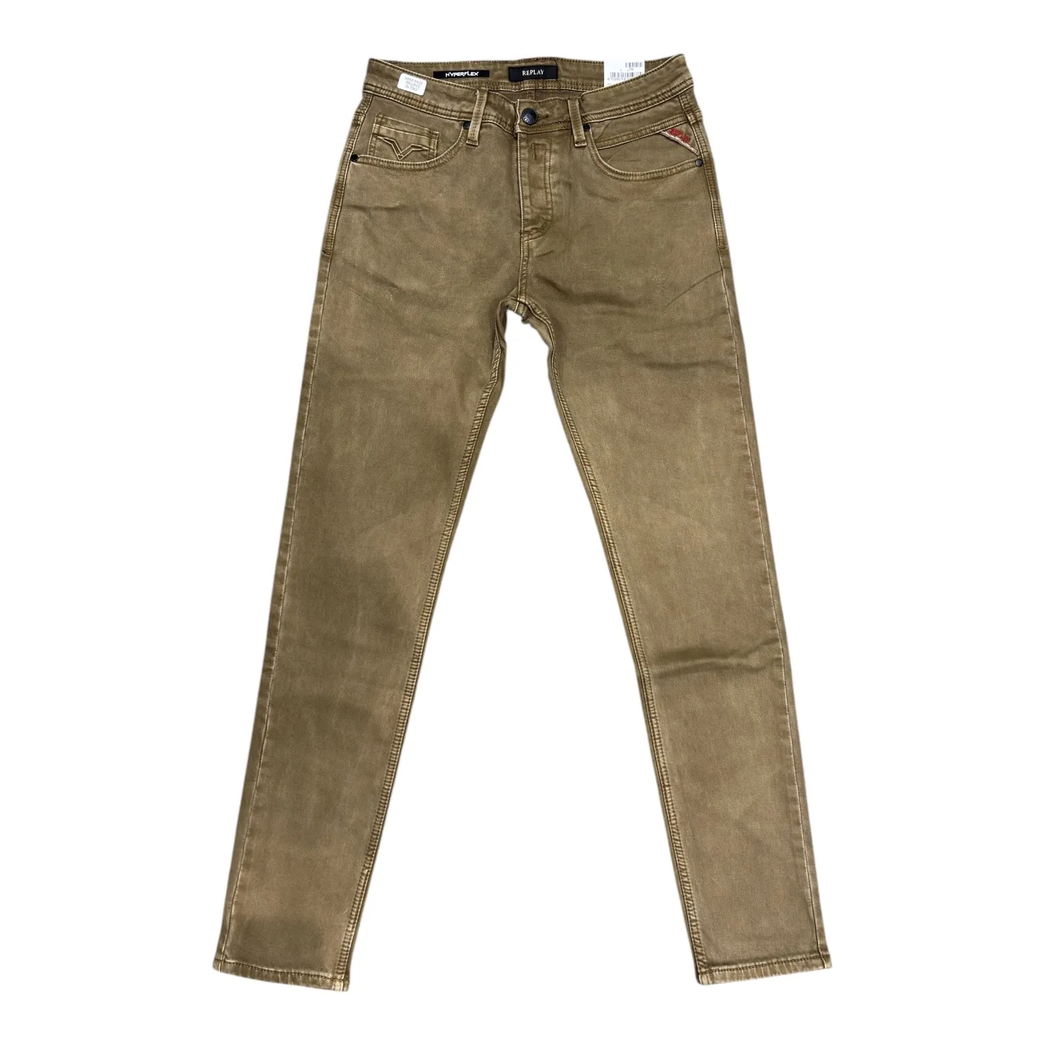 Dune Wash Hyperflex Denim Jeans - Replay - Hyperflex White Weft Edition