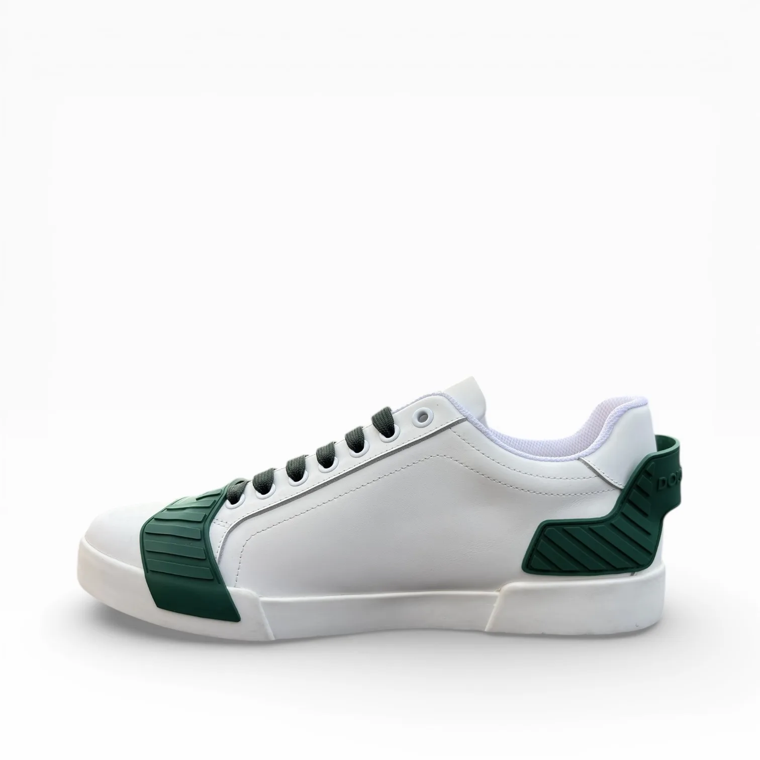 Dolce & Gabbana Verde Smeraldo White Sneakers