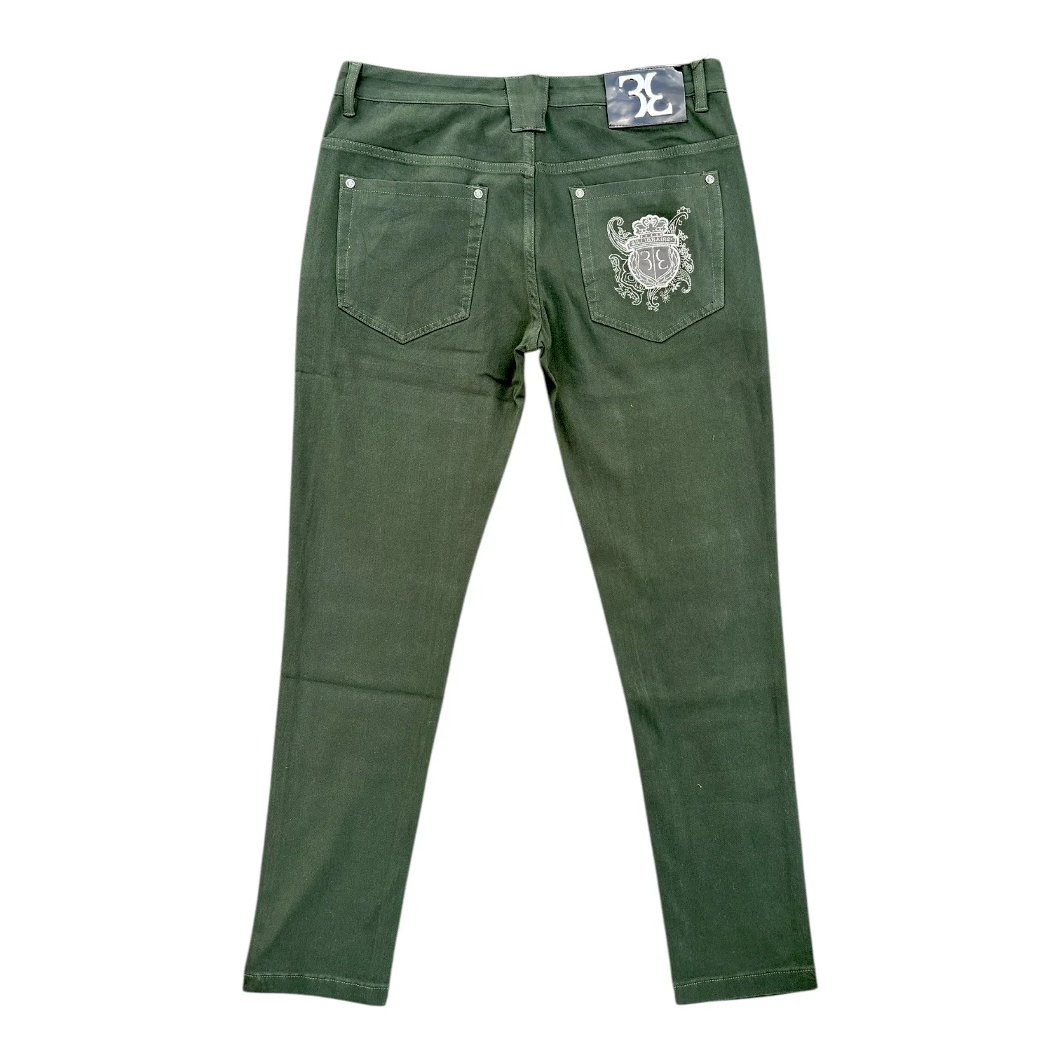 Emerald Crest Tailored Denim Jeans - Billionaire