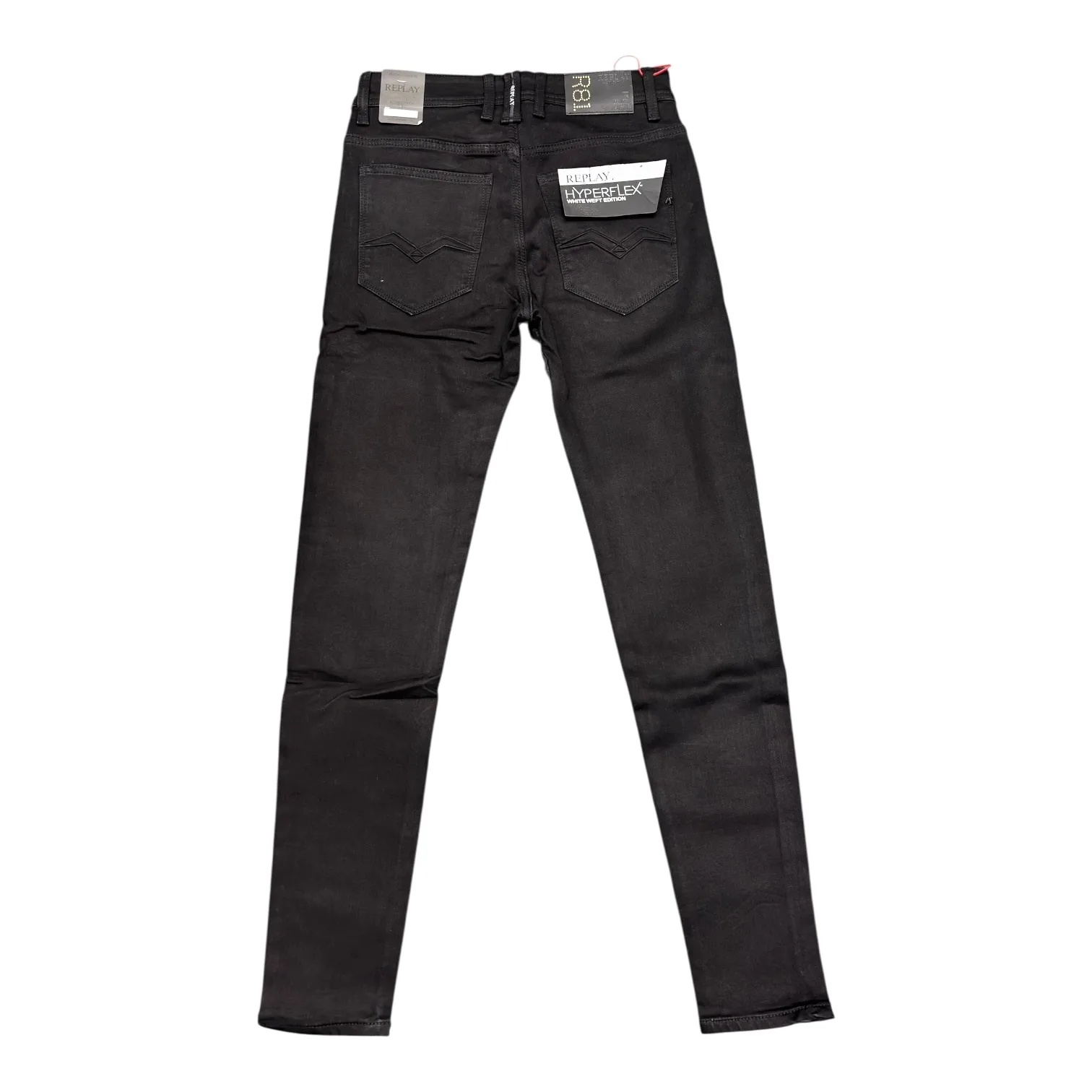 Onyx Hyperflex Denim Jeans - Replay - Hyperflex White Weft Edition
