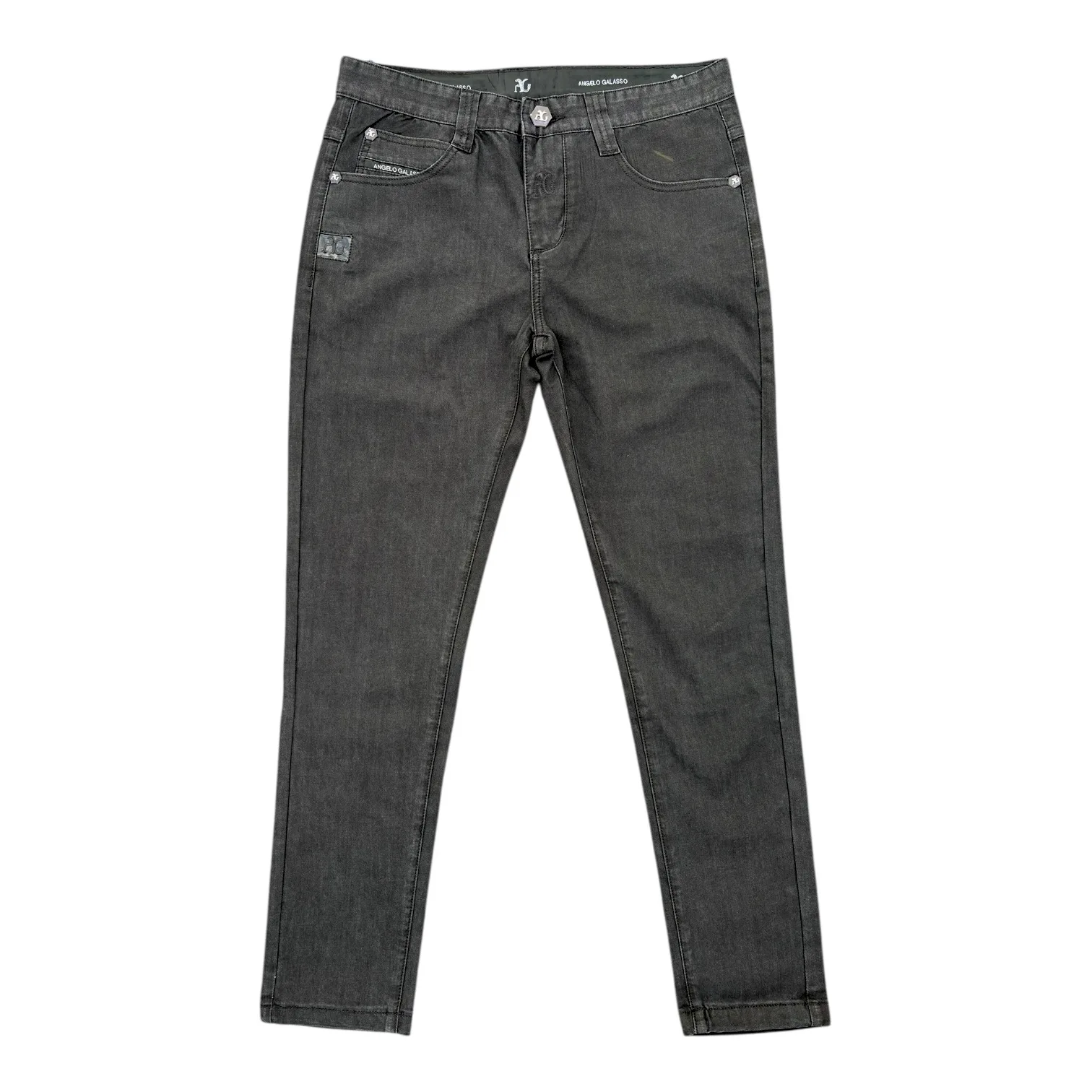 Graphite Stealth Tailored Denim Jeans - Angelo Galasso