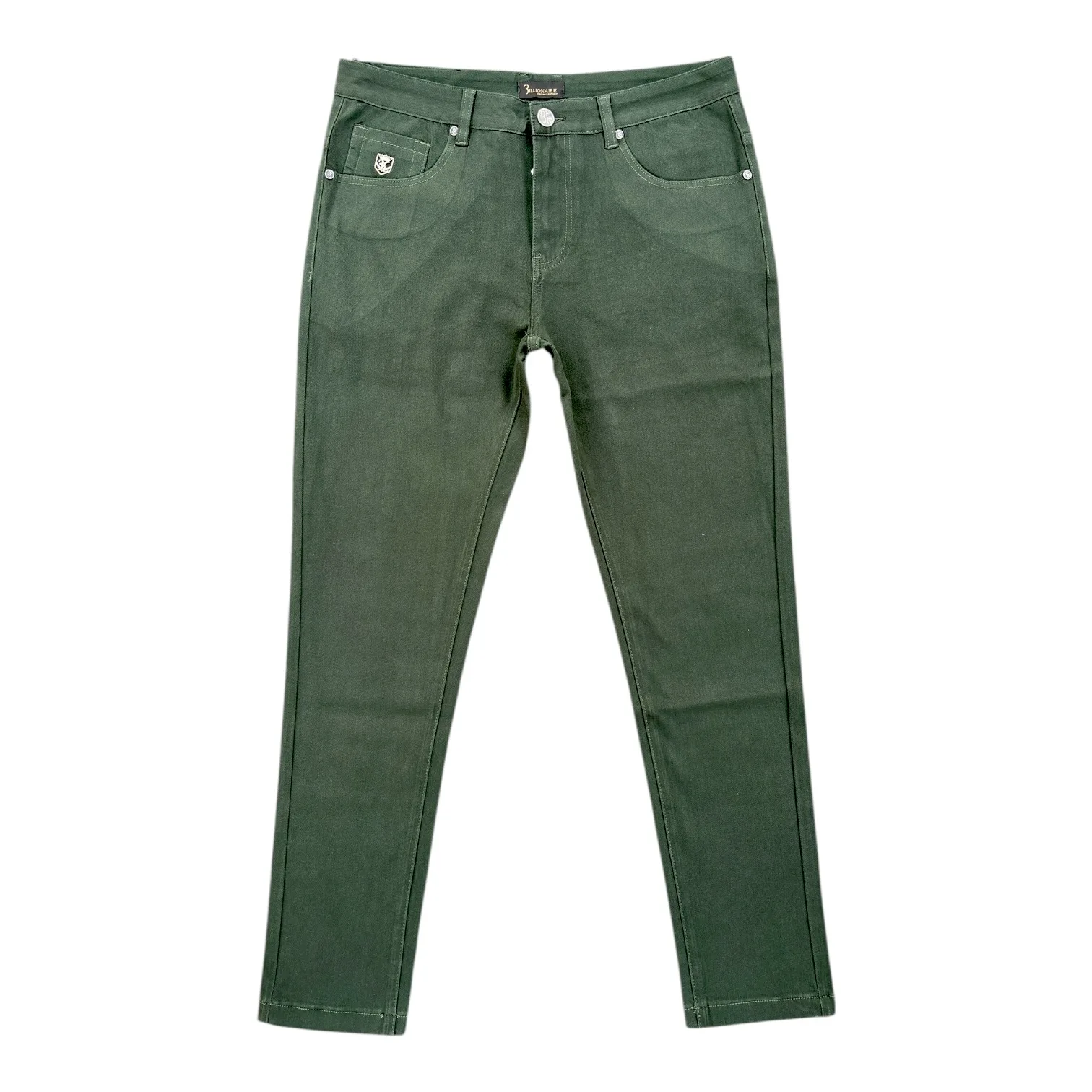 Emerald Crest Tailored Denim Jeans - Billionaire