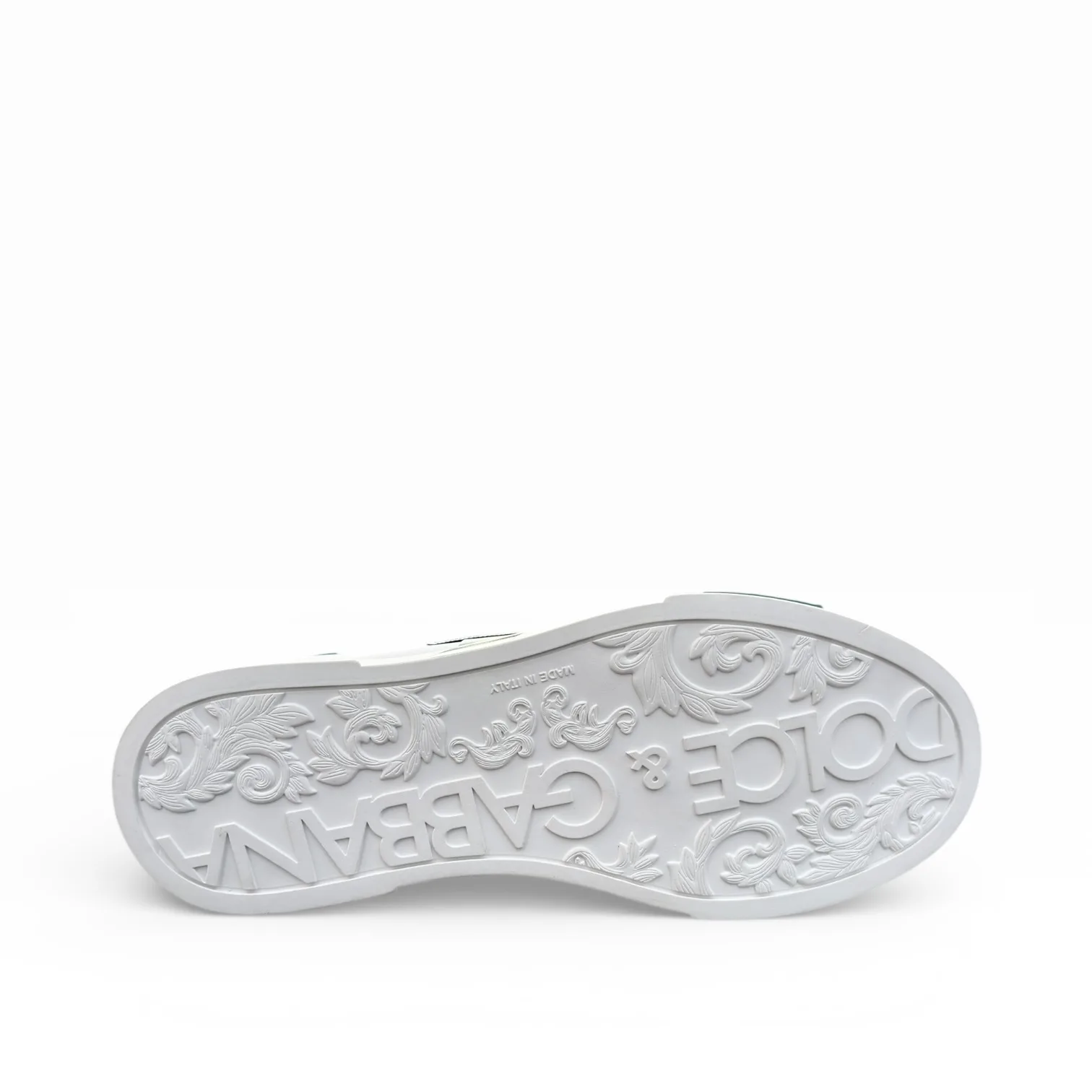 Dolce & Gabbana Verde Smeraldo White Sneakers