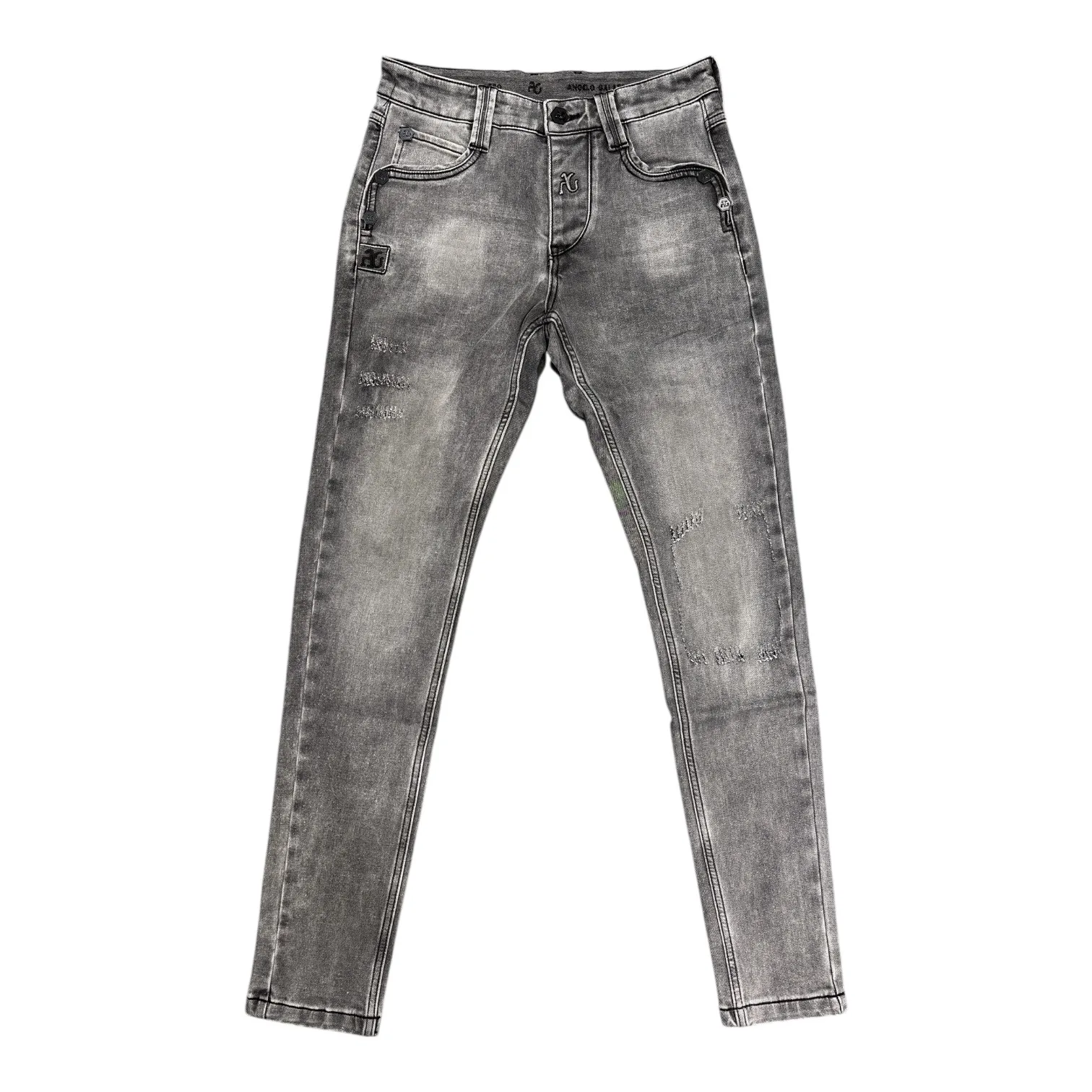 AG Ash-Wash Crest Grey Denim Jeans - Angelo Galasso