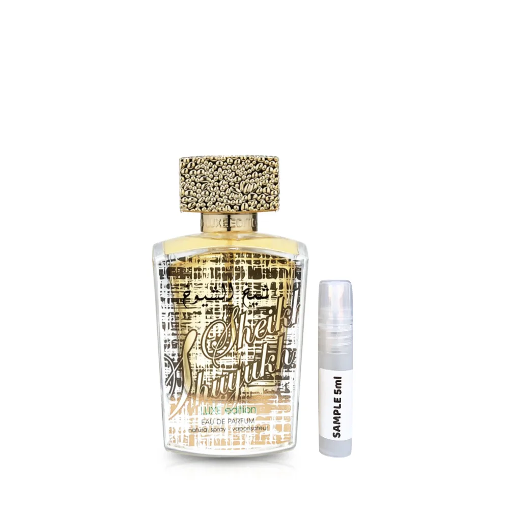 Sheikh Al Shuyukh Luxe Edition Eau De Parfum Sample 5ml by Lattafa