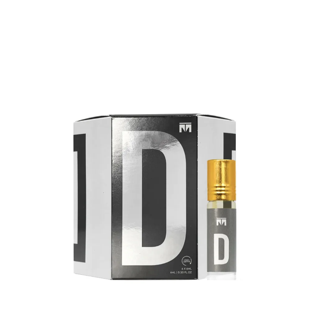 6-Pack D Concentrated Oil Perfume 6ml by Motala Perfumes
