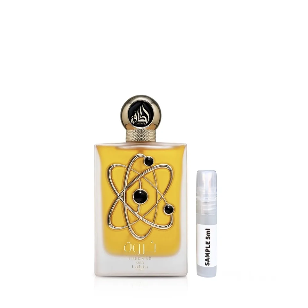 Tharwah Gold Eau De Parfum 5ml by Lattafa Pride - Arabic Dubai Perfumes