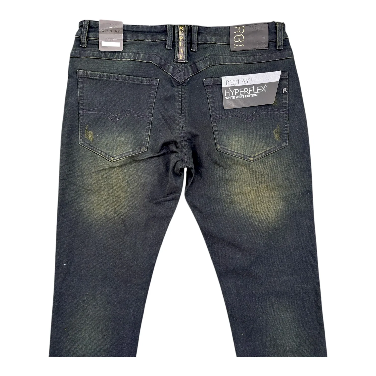 Sulfur Shadow Hyperflex Denim Jeans - Replay