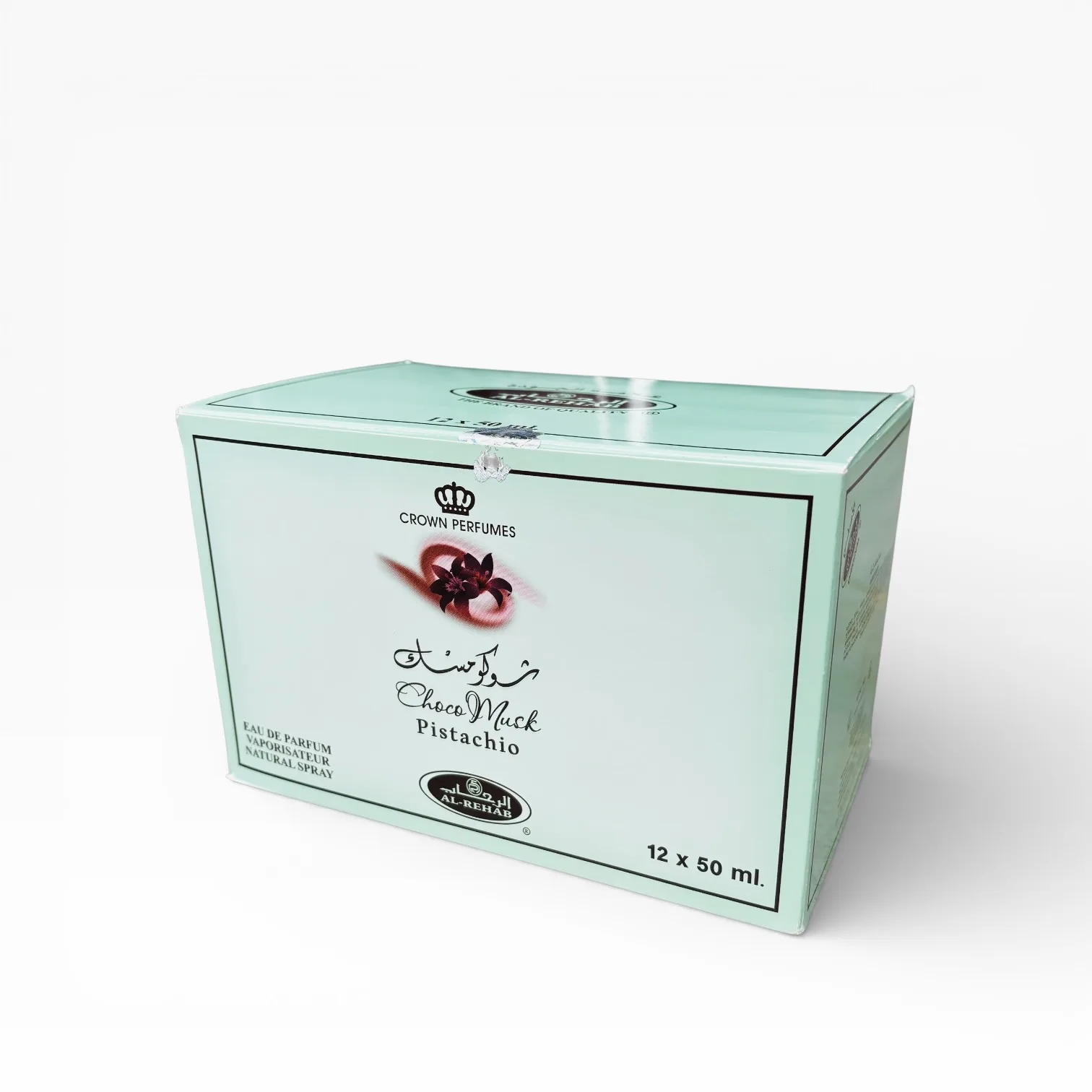 12 x Choco Musk Pistachio Eau De Parfum 50ml by Al-Rehab Crown Perfumes