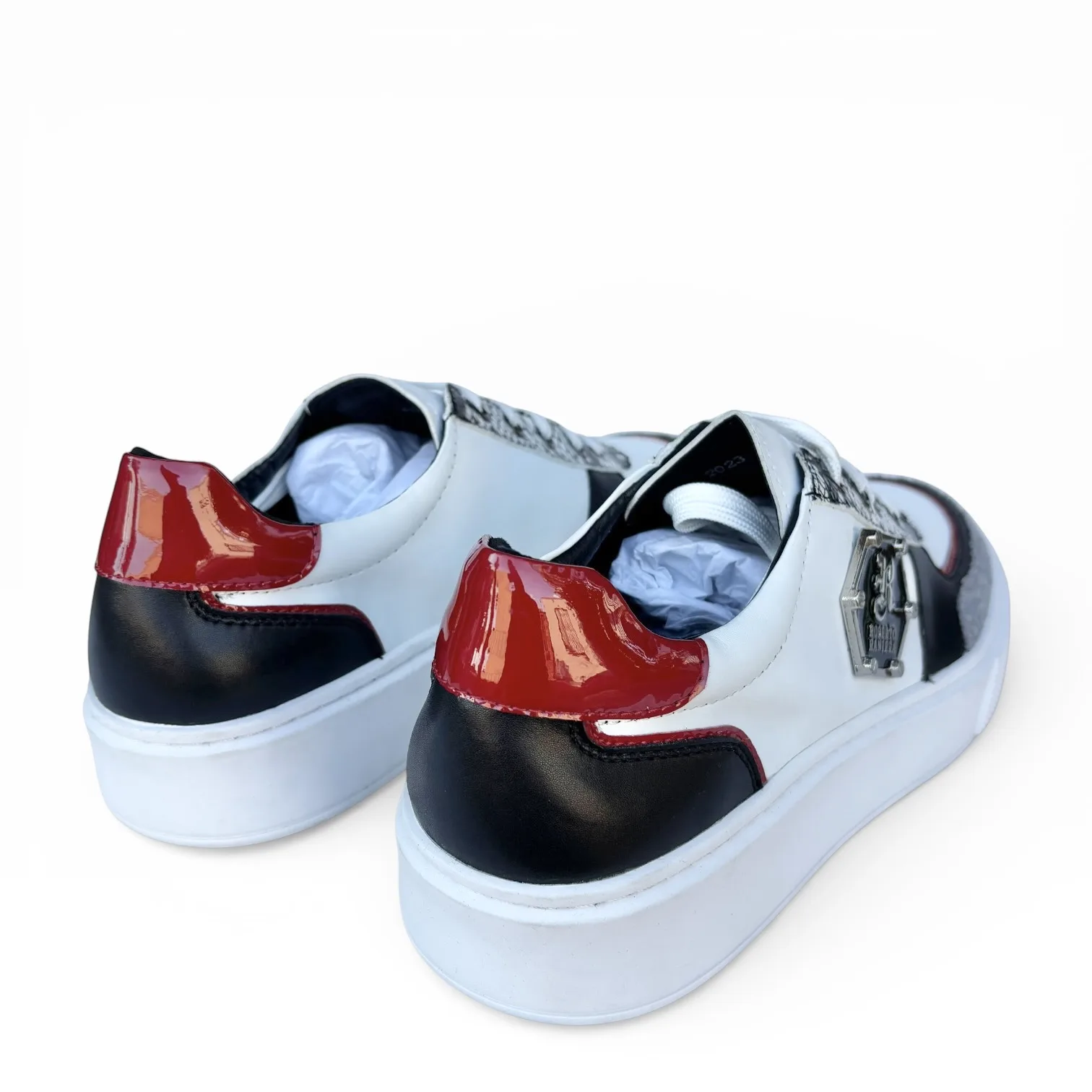 Raniera Fusion White Low-Top Sneakers by Roberto Raniera
