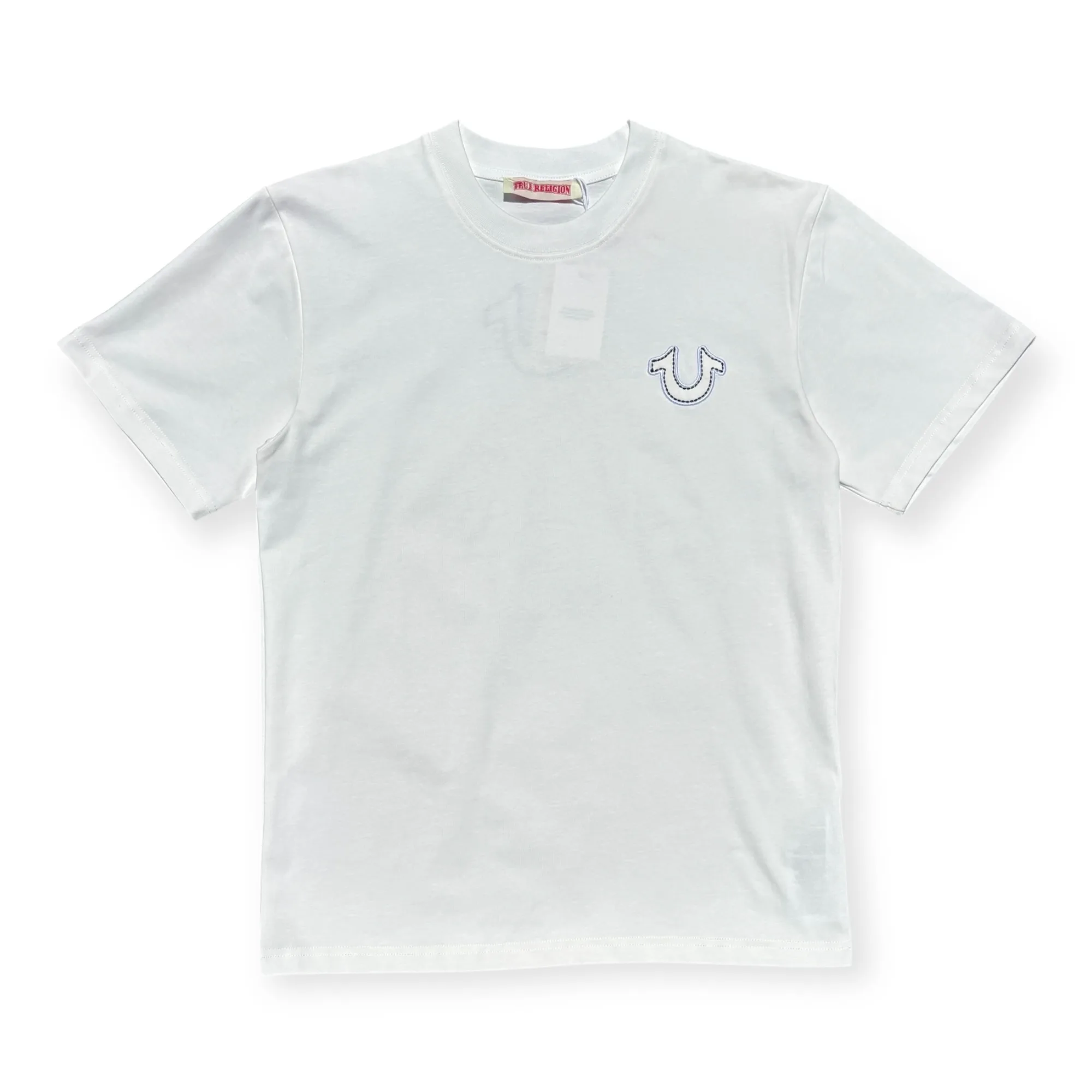 Varsity Logo White Crew Neck T-Shirt - True Religion