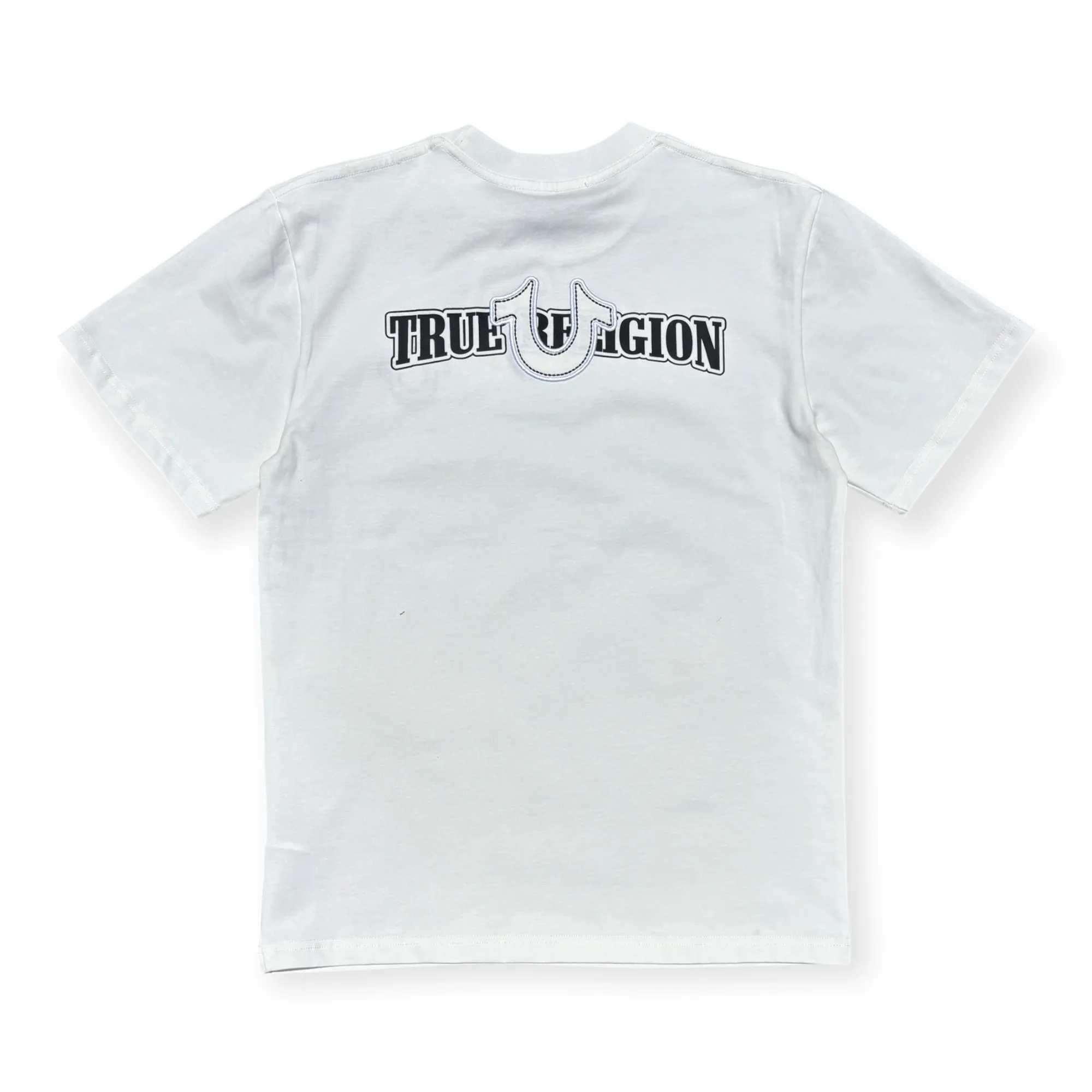 Varsity Logo White Crew Neck T-Shirt - True Religion