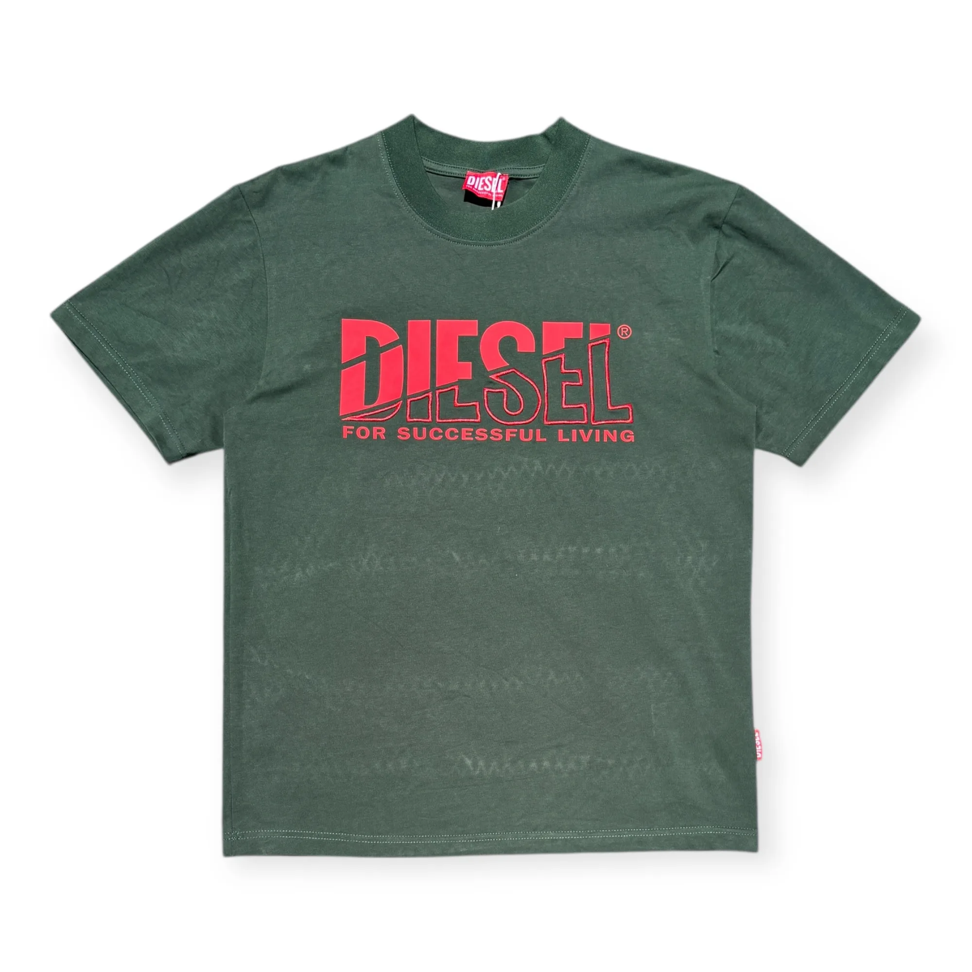 Heritage Echo Forest Green Crew Neck T-Shirt - Diesel