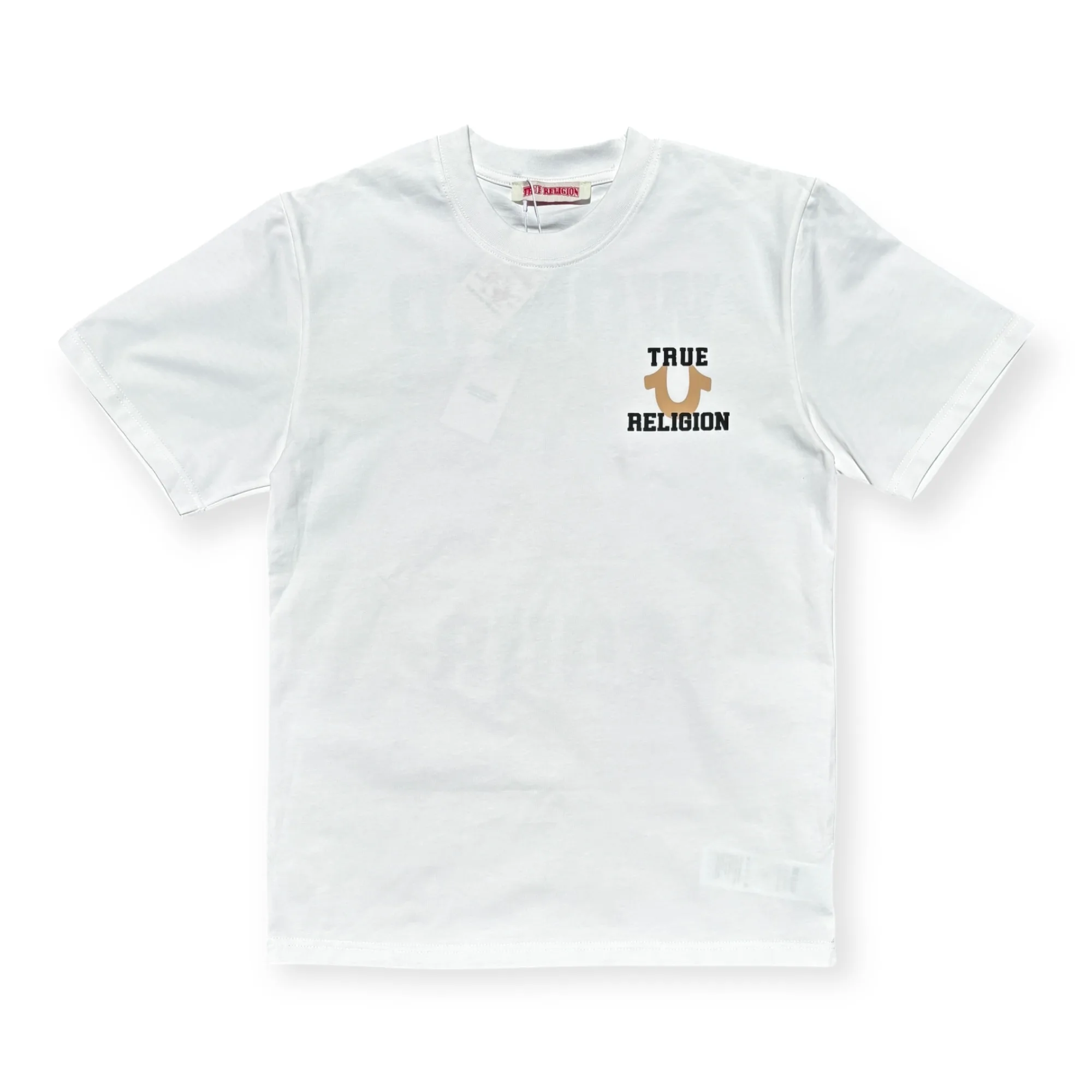 Varsity Buddha World Tour White Crew Neck T-Shirt - True Religion