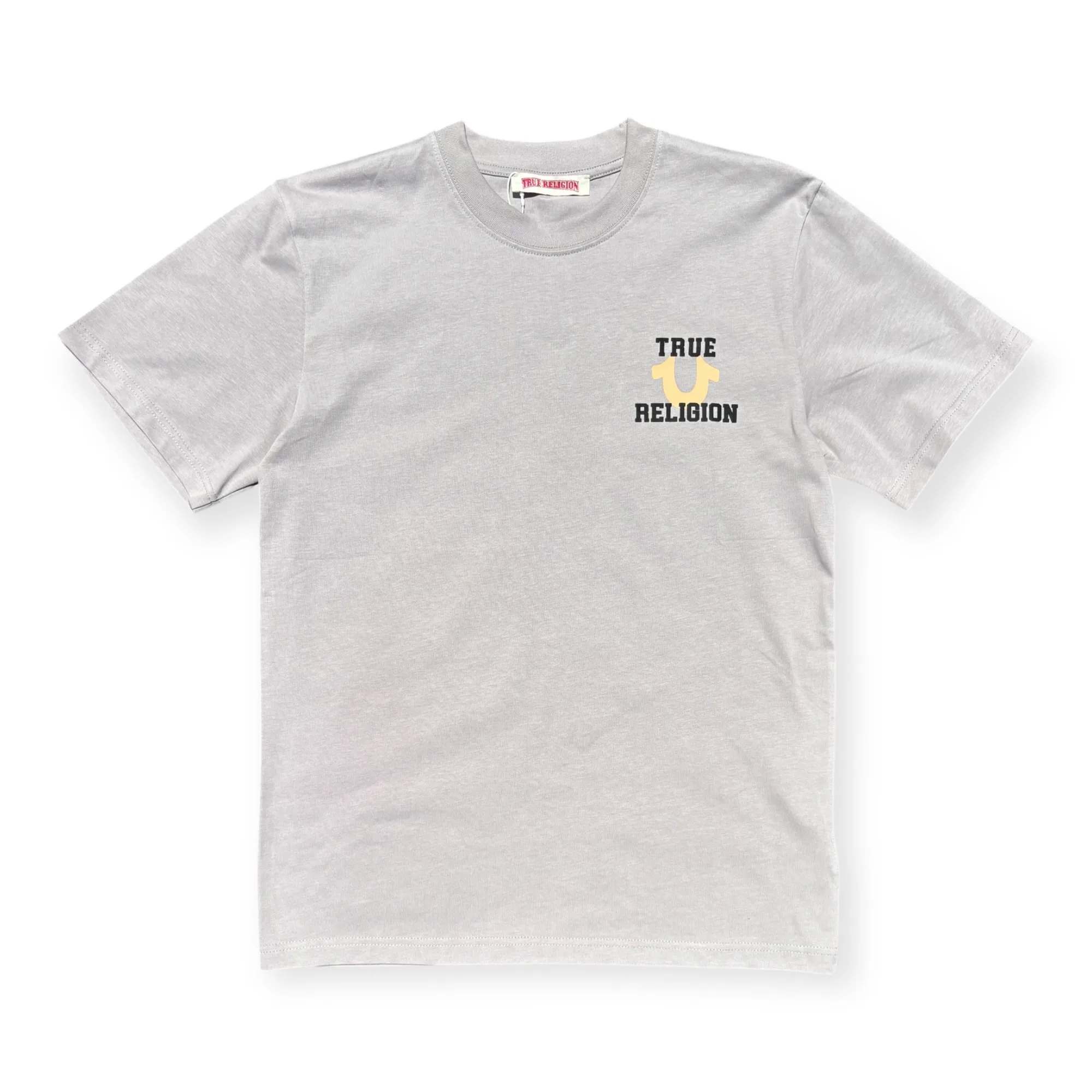 Varsity Buddha World Tour Grey Crew Neck T-Shirt - True Religion