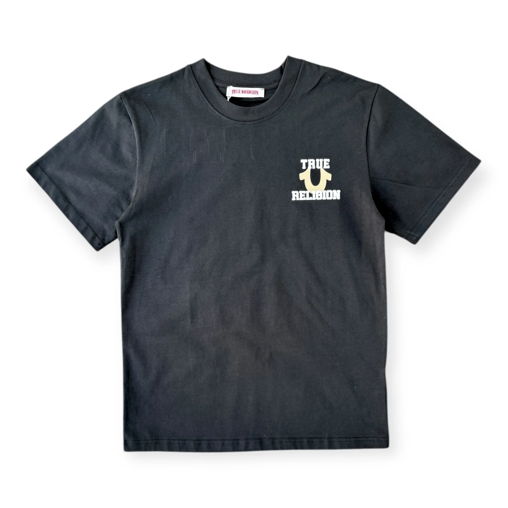 Varsity Buddha World Tour Black Crew Neck T-Shirt - True Religion