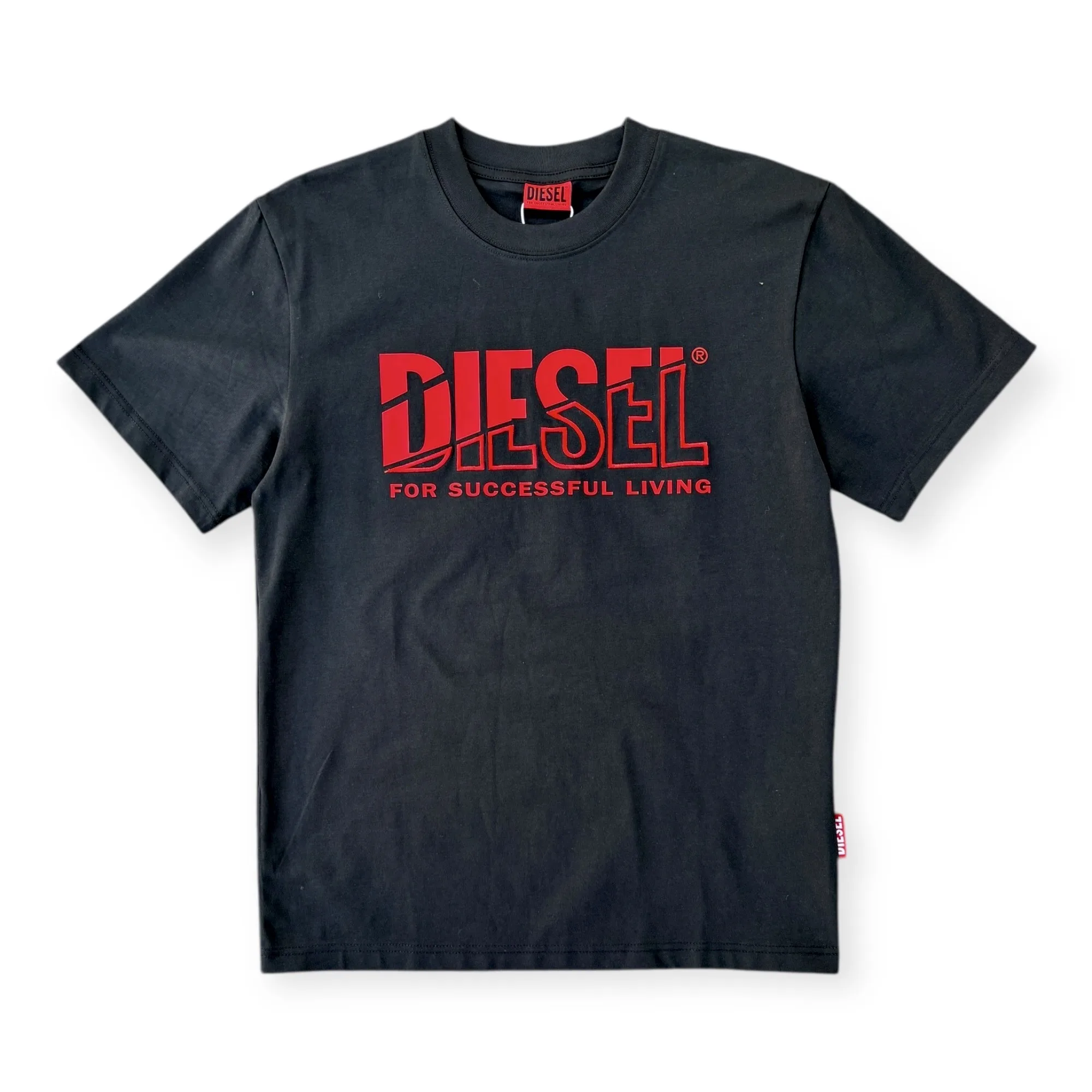 Heritage Echo Black Crew Neck T-Shirt - Diesel