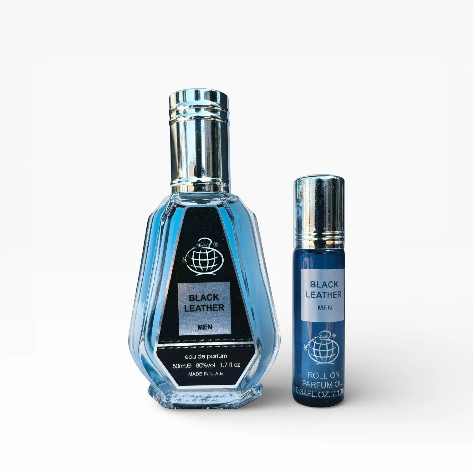 Black Leather 2-in-1 Perfume Combo by Fragrance World - Arabic Dubai Perfumes