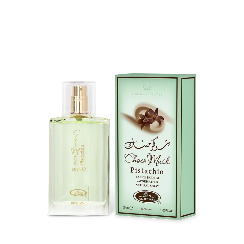Choco Musk Pistachio Eau De Parfum 50ml by Al-Rehab Crown Perfumes
