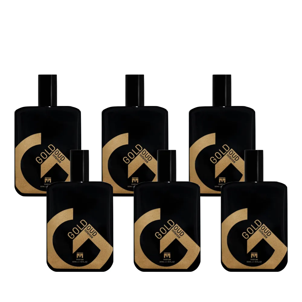 6-Pack Gold Oud Intense Parfum 80ml by Motala Perfumes