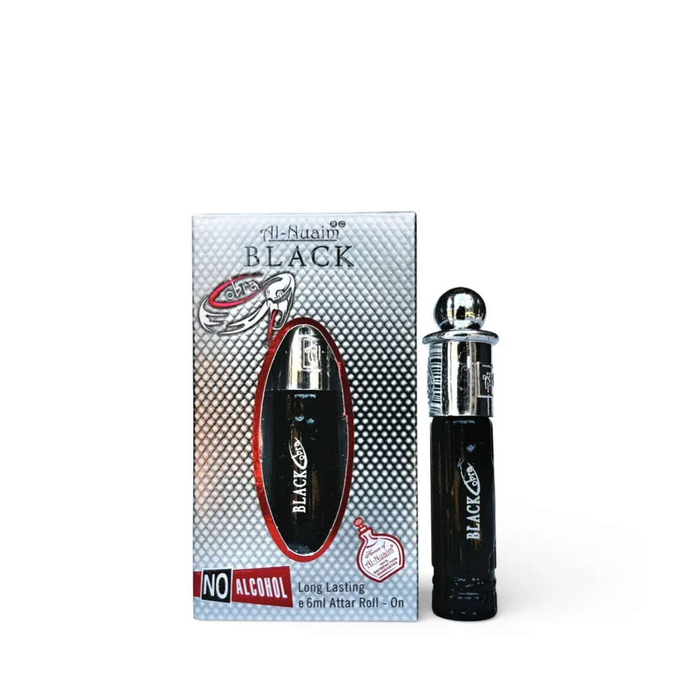 Black Cobra Concentrated Oil Perfume 6ml by Al-Nuaim - Arabic Dubai Perfumes