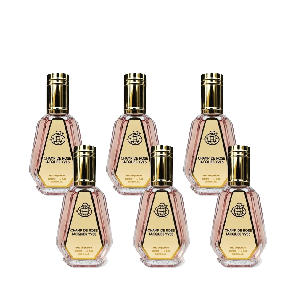 6-Pack Champ De Rose Jacques Yves Eau de Parfum 50ml by Fragrance World