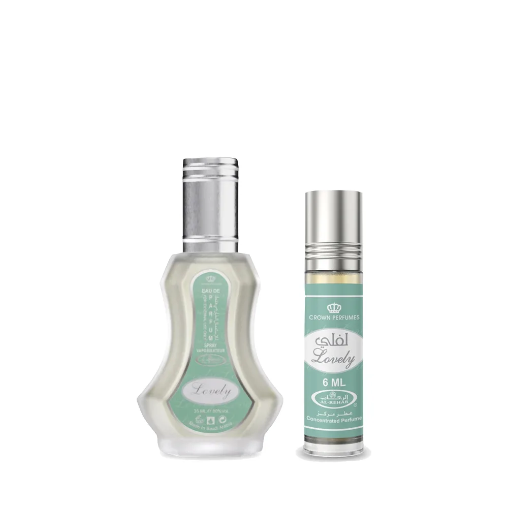 Lovely 2-in-1 Perfume Combo by Al-Rehab Crown Perfumes - Arabic Dubai Perfumes