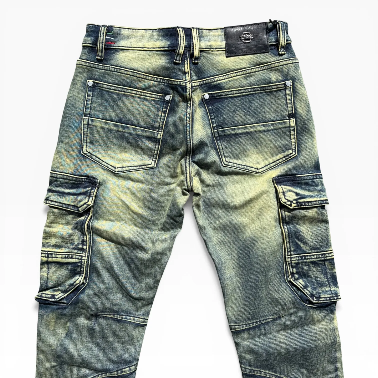 Acid Gold Utility Cargo Denim Jeans - Diesel