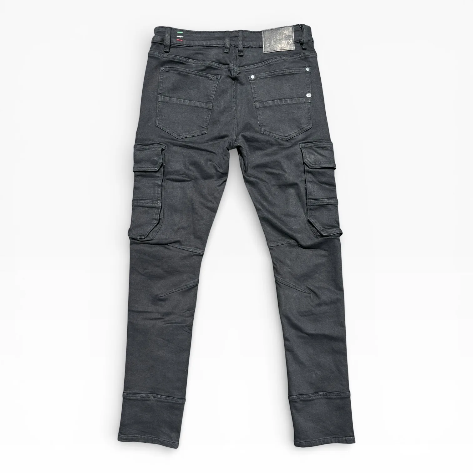 Shadow Ops Black Cargo Slim Denim Jeans - Diesel