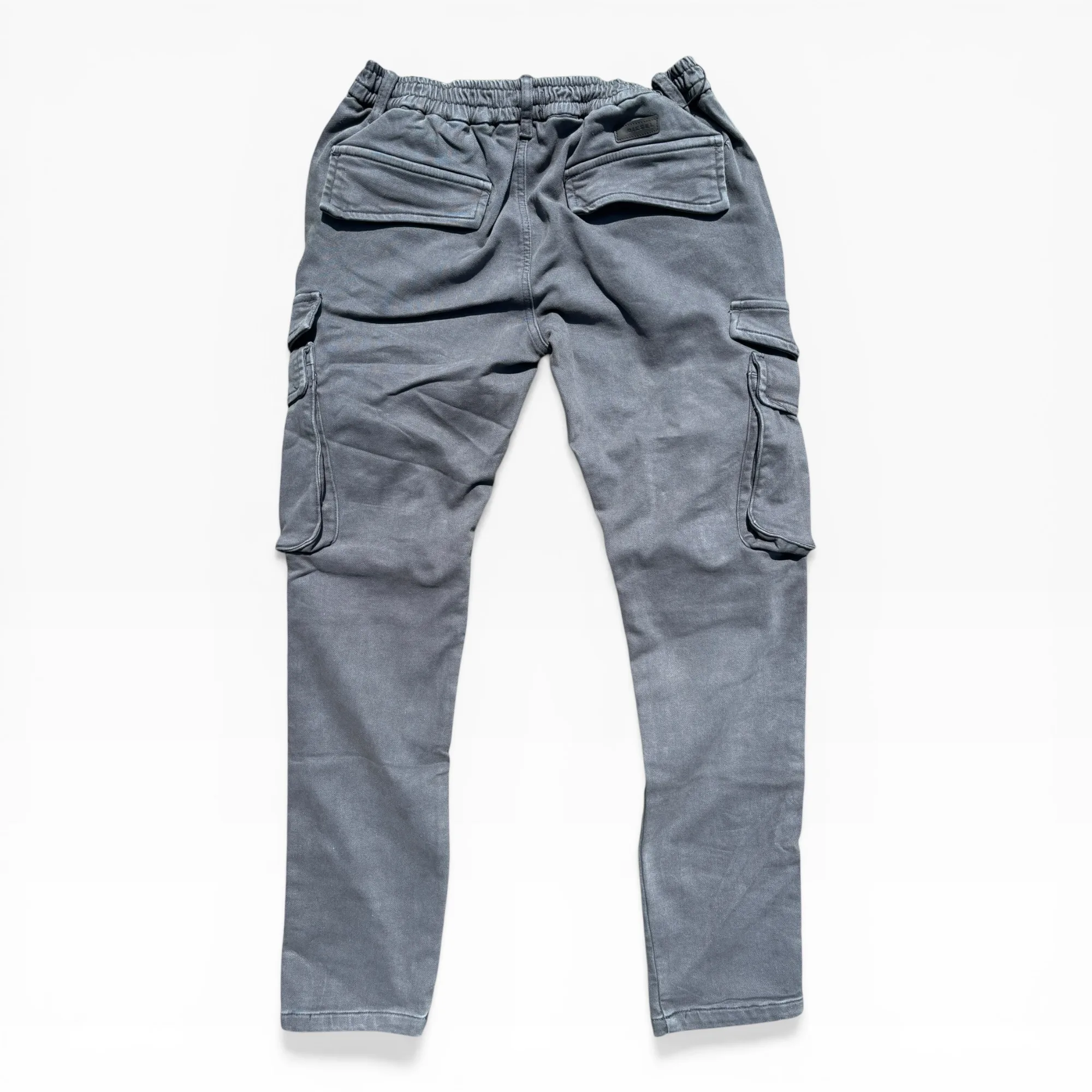Acid-Grey Tactical Jogger Denim Jeans - Diesel