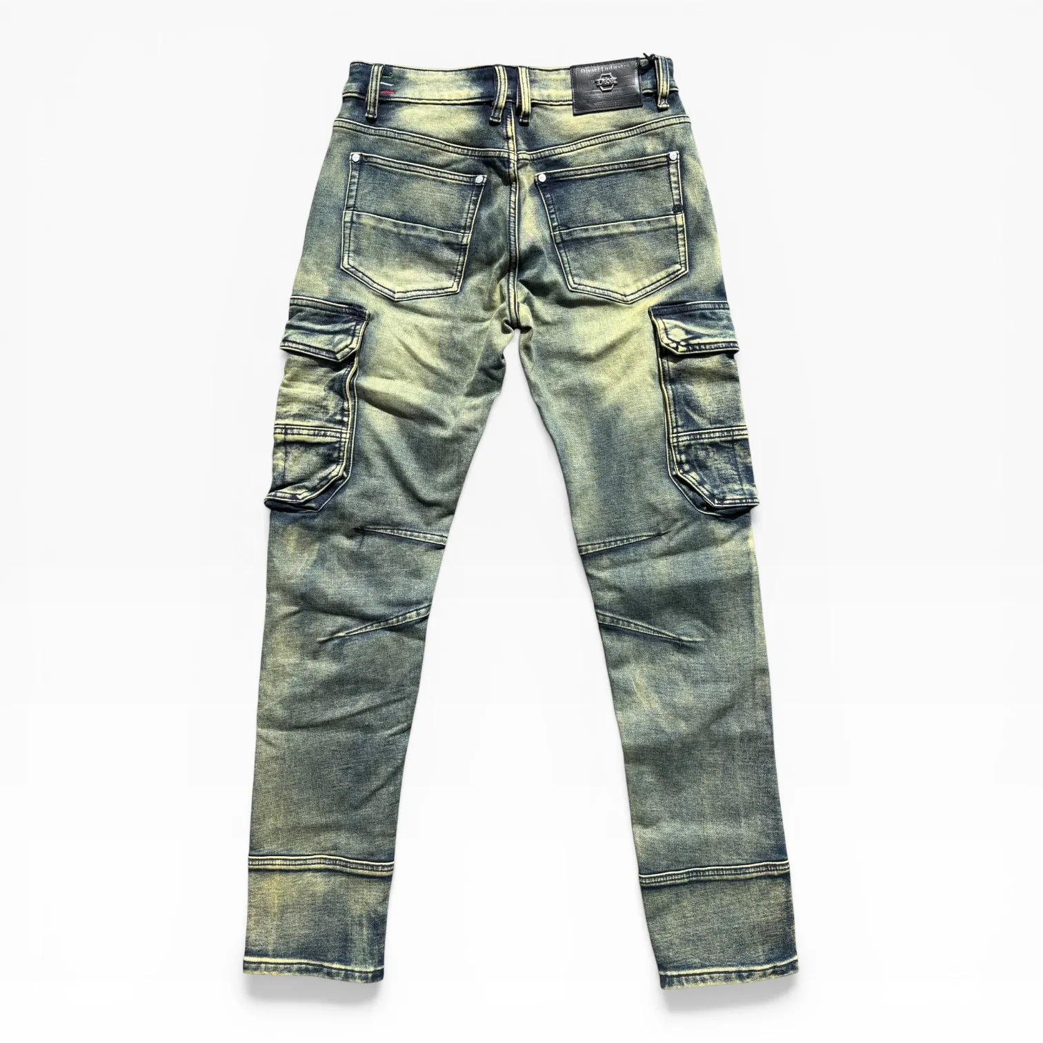Acid Gold Utility Cargo Denim Jeans - Diesel