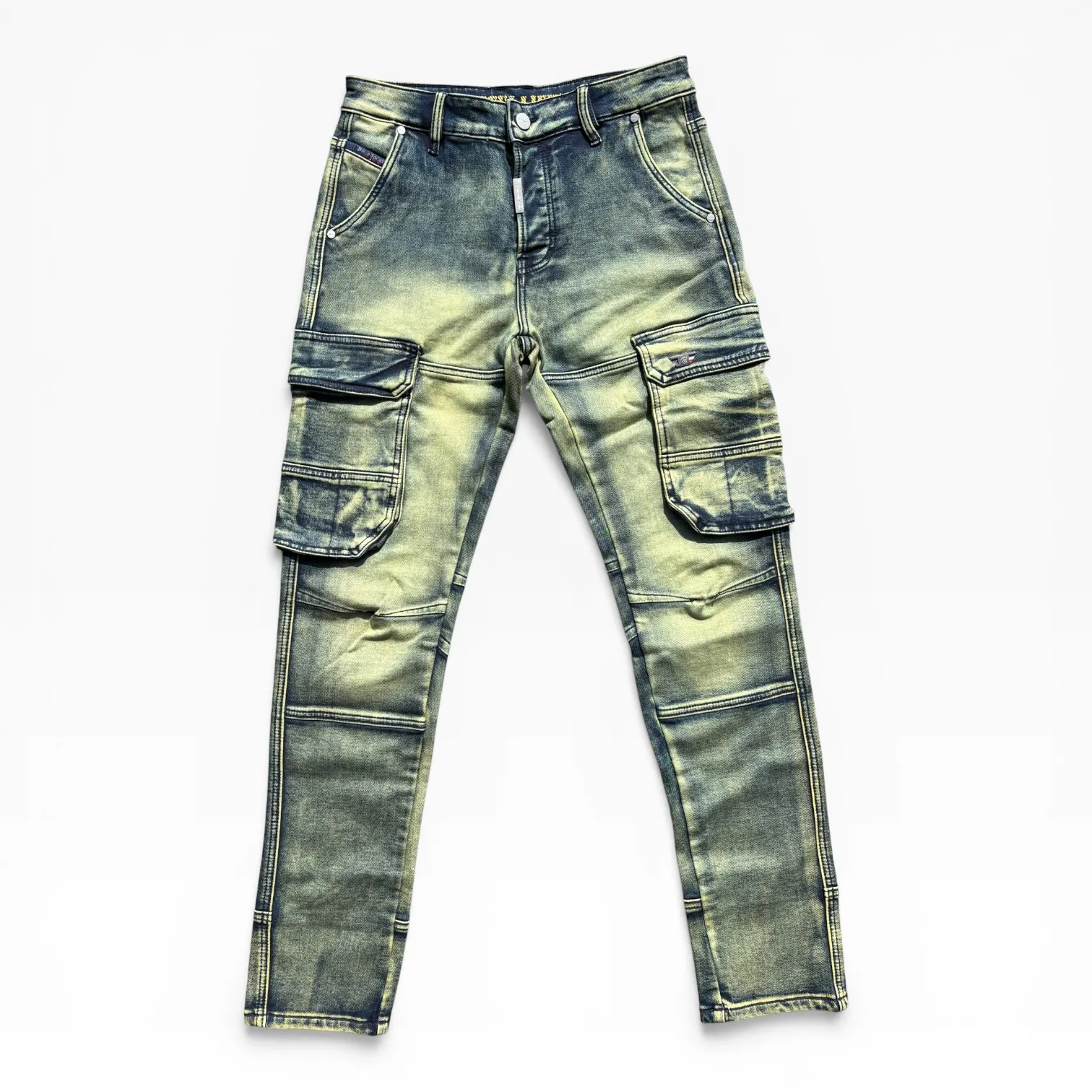 Acid Gold Utility Cargo Denim Jeans - Diesel