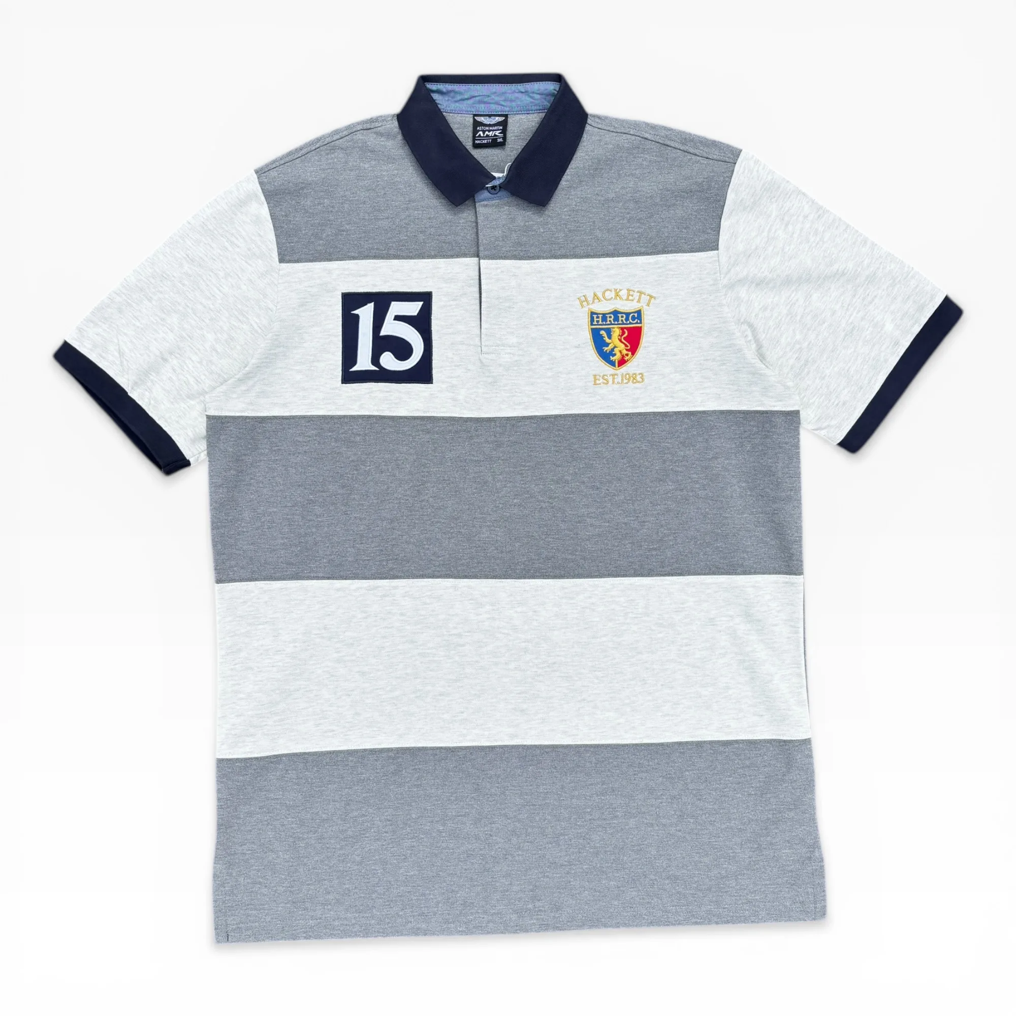AMR Circuit Stripe Polo Golf Shirt