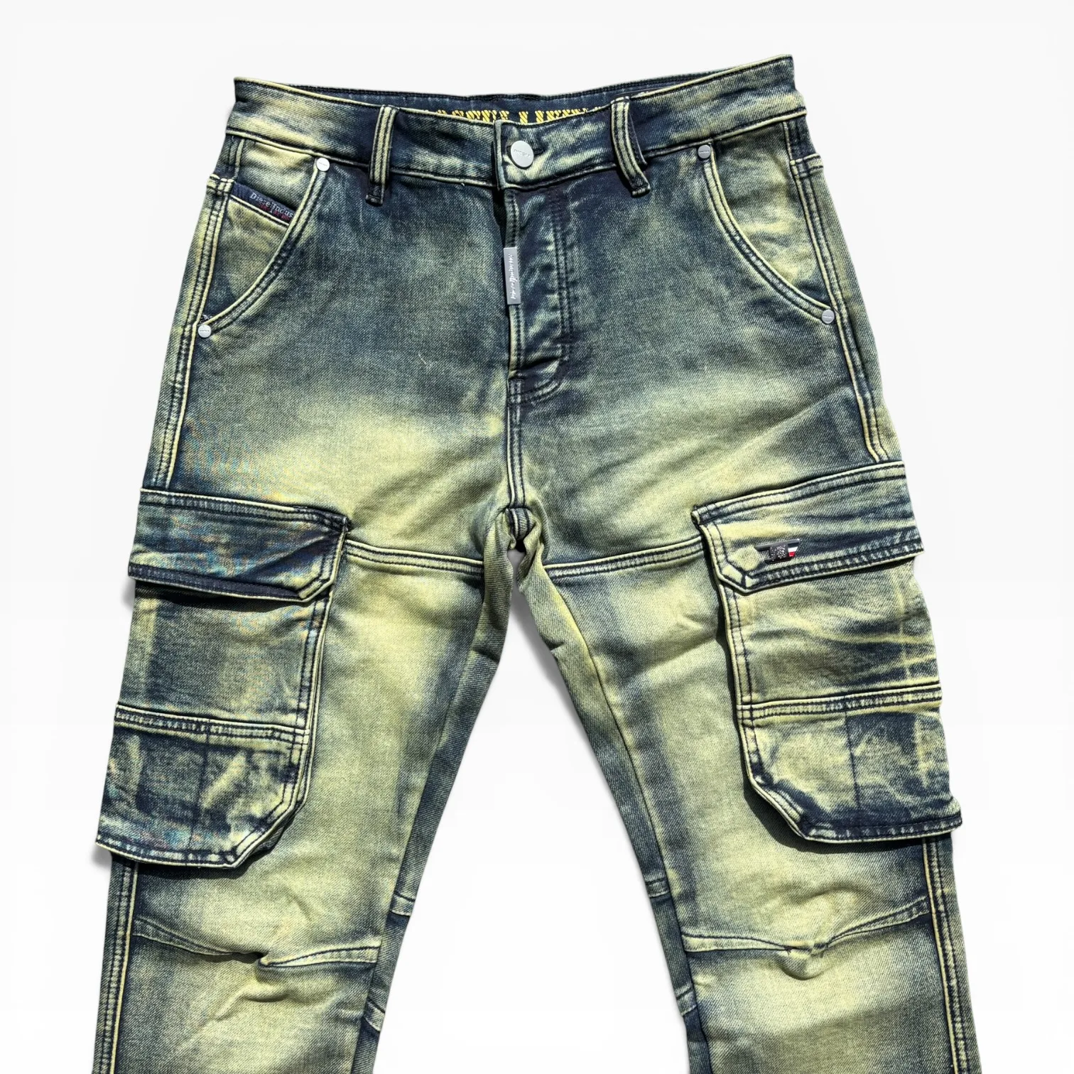 Acid Gold Utility Cargo Denim Jeans - Diesel