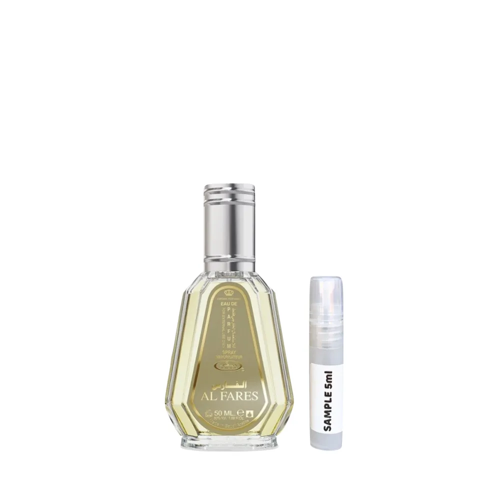 Al Fares Eau De Parfum Sample by Al-Rehab Crown Perfumes - Arabic Dubai Perfumes