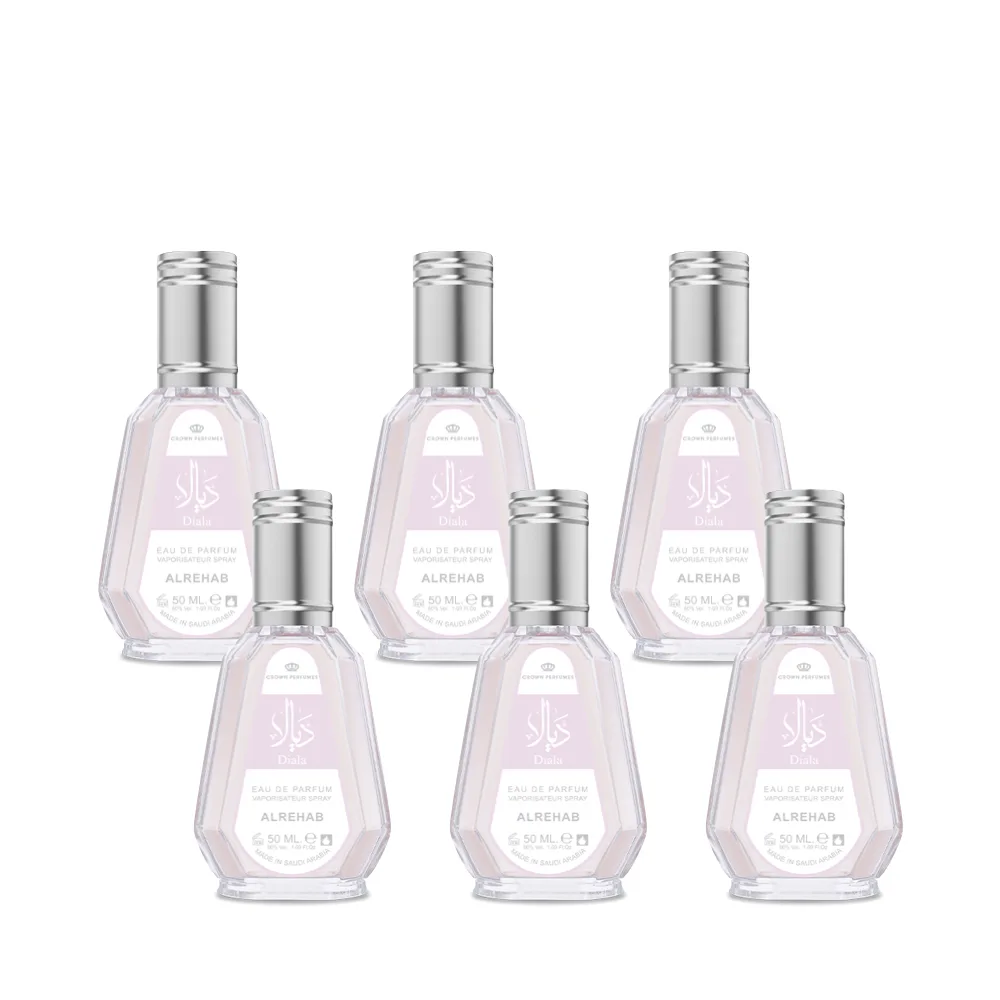 6-Pack Diala Eau De Parfum 50ml by Al-Rehab Crown Perfumes - Arabic Dubai Perfumes