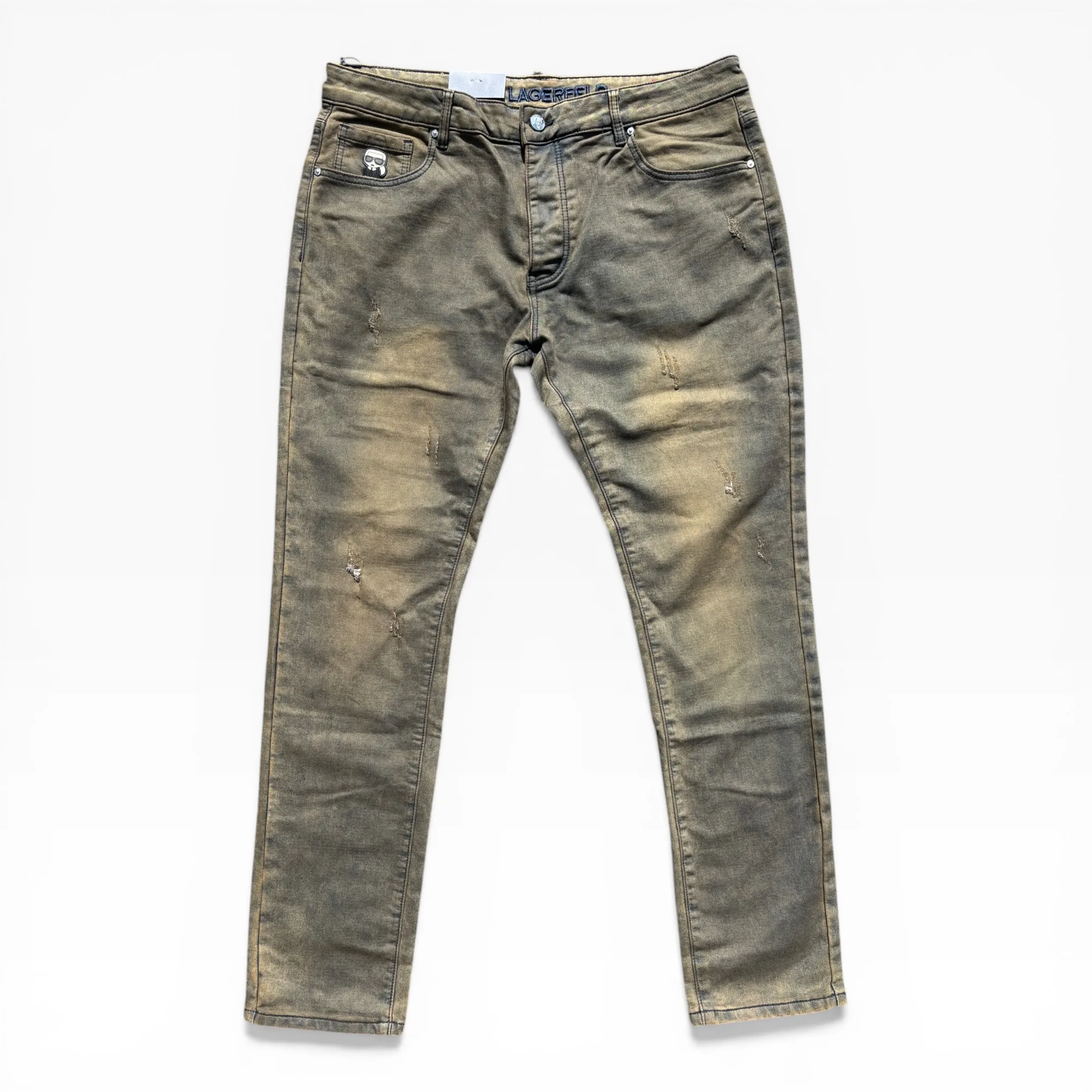 KL Icon Patina Denim Jeans - Karl Lagerfeld