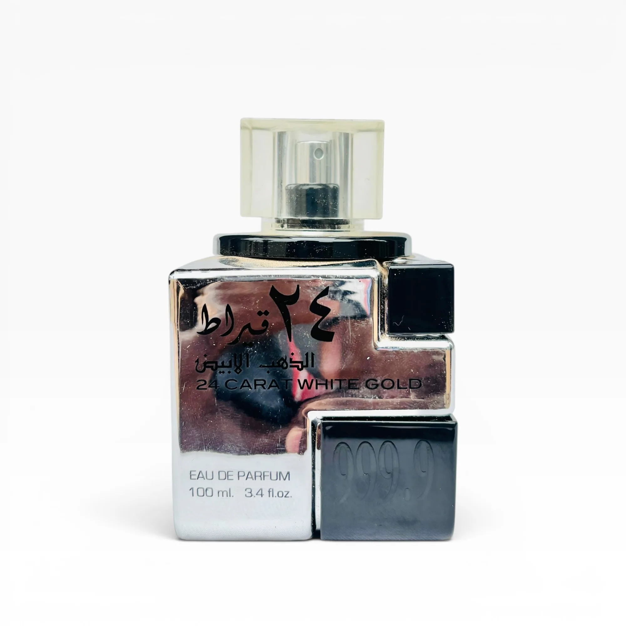 70% 24 Carat White Gold Eau De Parfum Sample by Lattafa