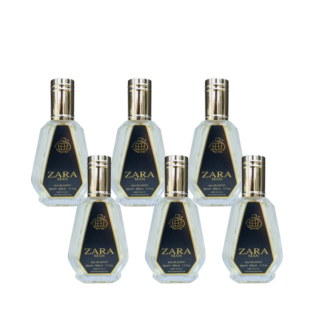 6-Pack Zara Man Eau De Parfum 50ml by Fragrance World