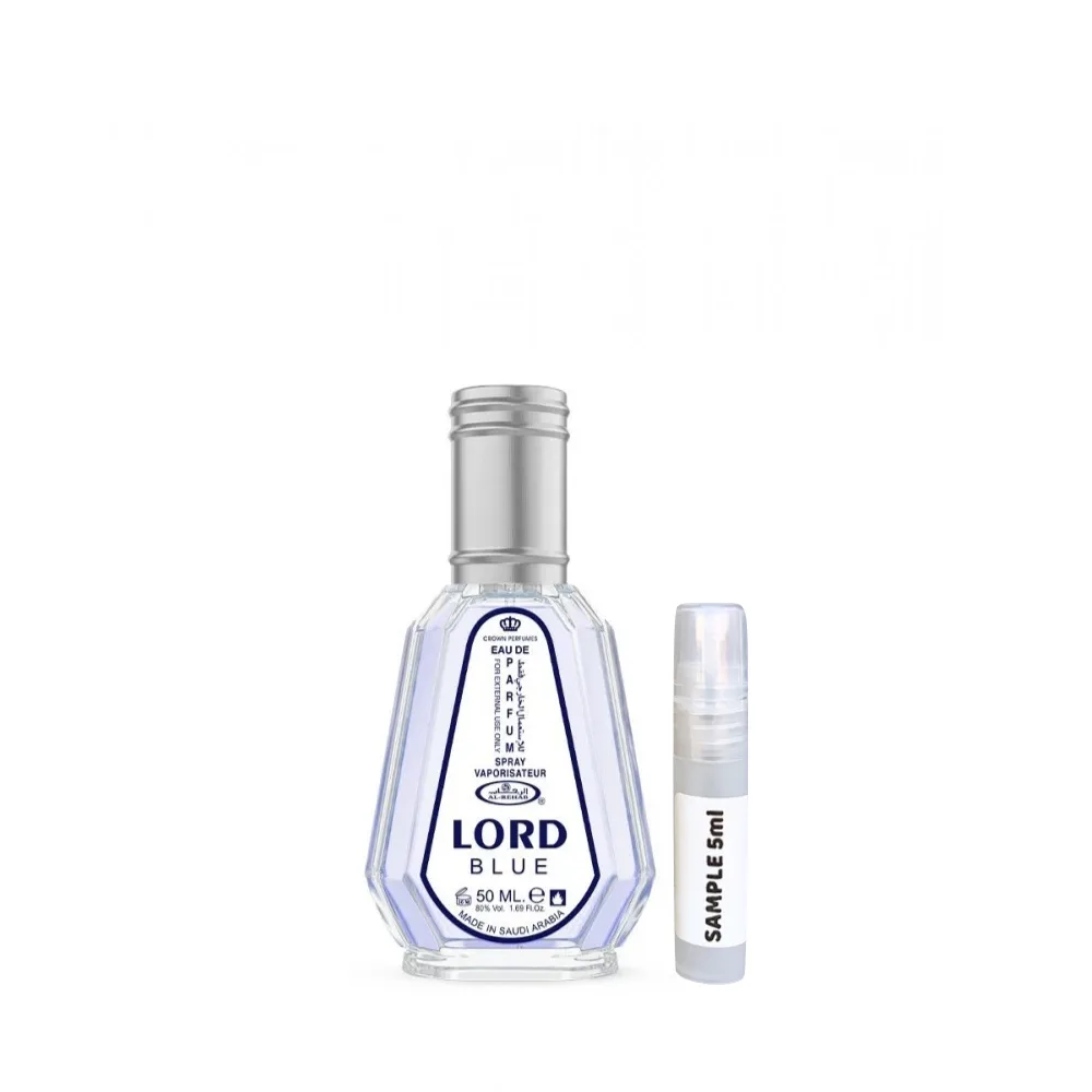 Lord Blue Eau De Parfum Sample by Al-Rehab Crown Perfumes - Arabic Dubai Perfumes