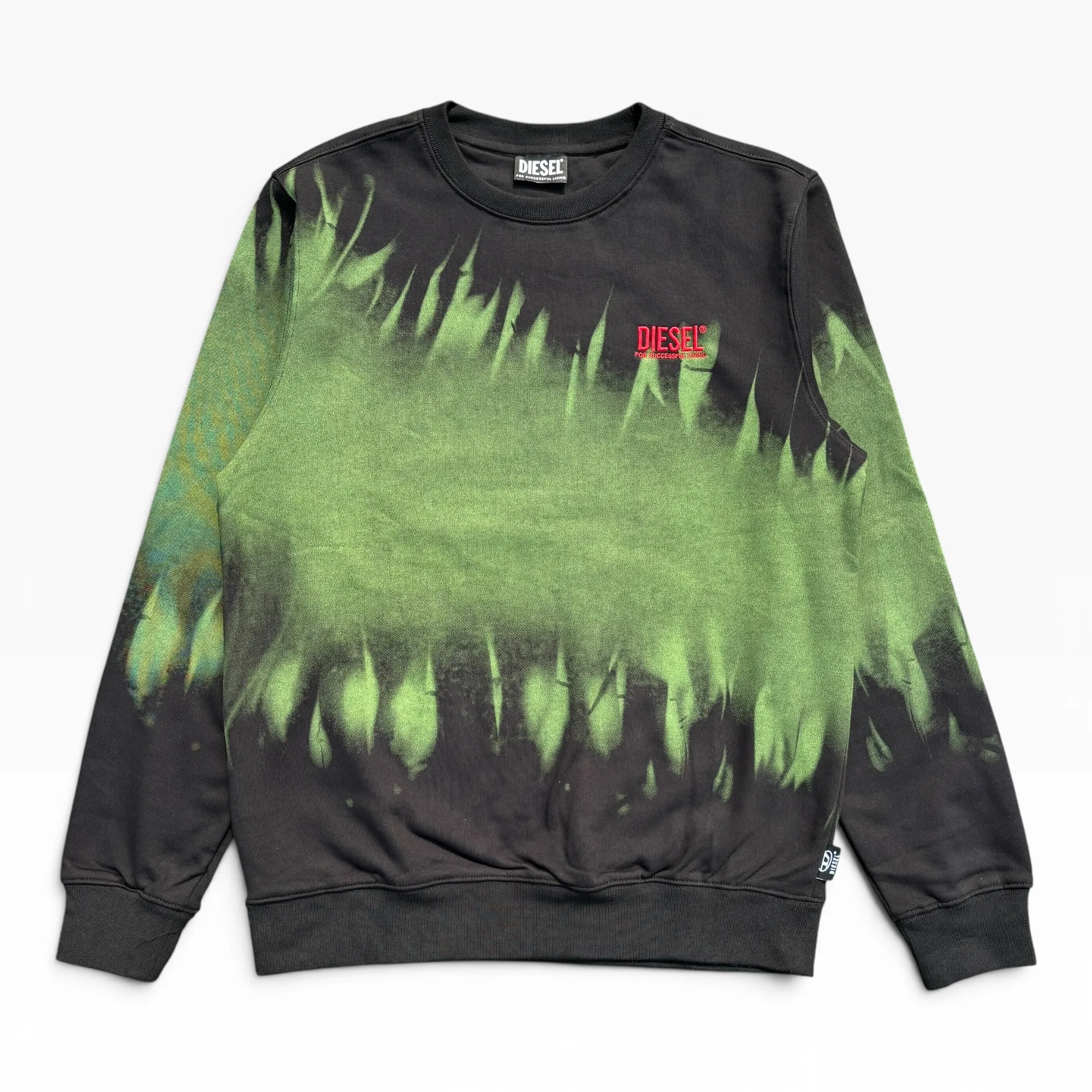 Xenon Flare Black Crew Neck Sweatshirt - Diesel