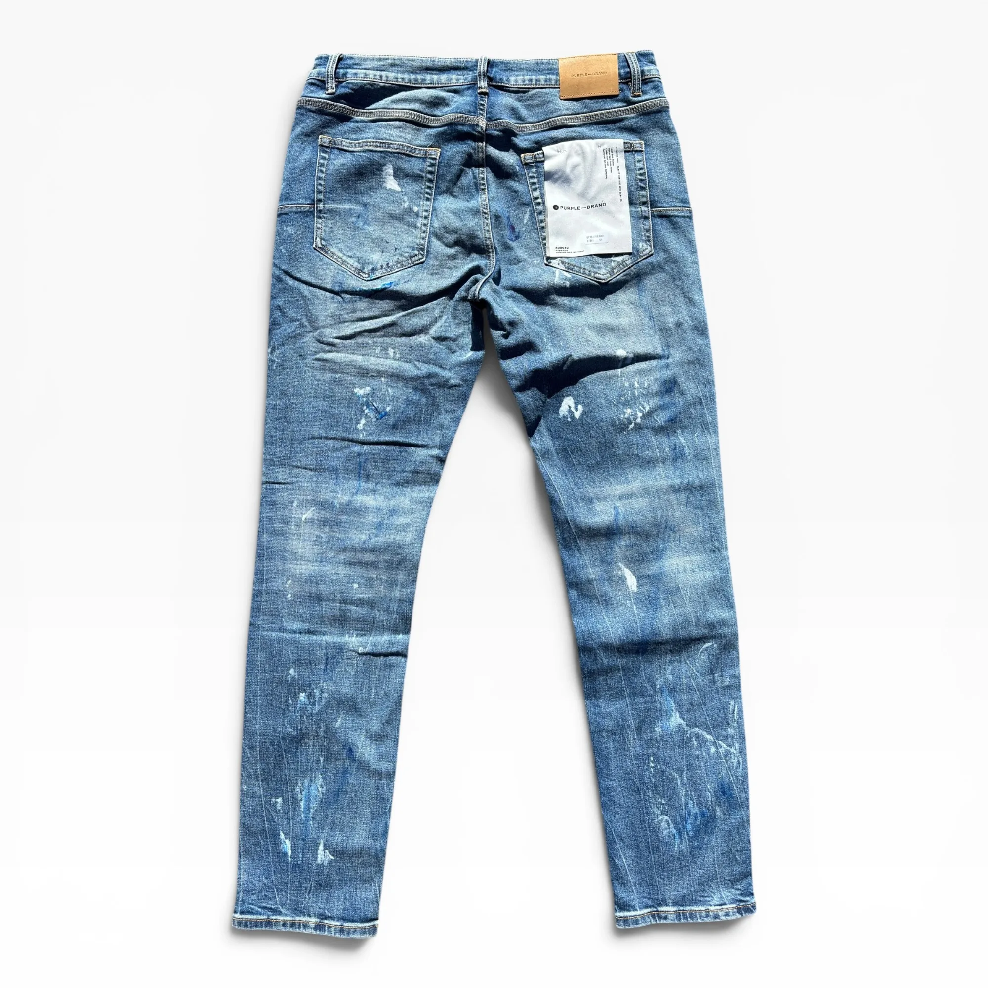 Cobalt Glacier Repair Slim Denim Jeans by Purple Brand