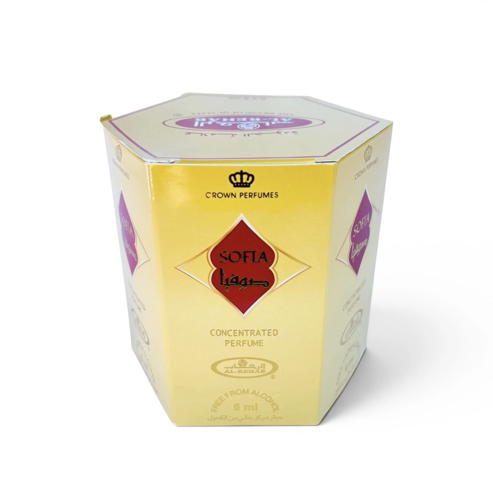 6- Pack Sofia Crown Perfumes Oil Perfume 6ml by Al-Rehab - Arabic Dubai Perfumes