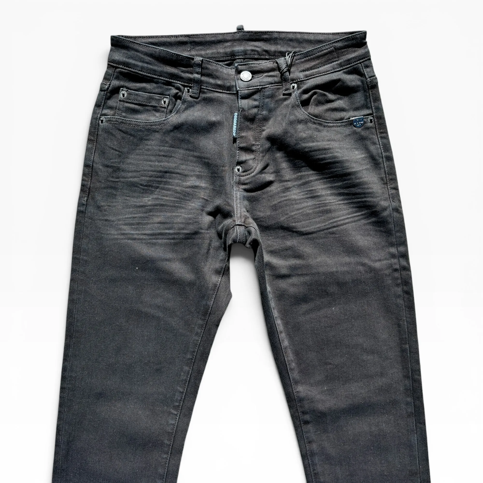 Carbon Peak Black Denim Jeans by DSquared2